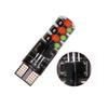 2 шт. T10 W5W Led 194 168 W5W 5050 SMD автомобильный купольный светильник для чтения автомобильная клиновидная лампа RGB светодиодная лампа с пультом дистанционного управления