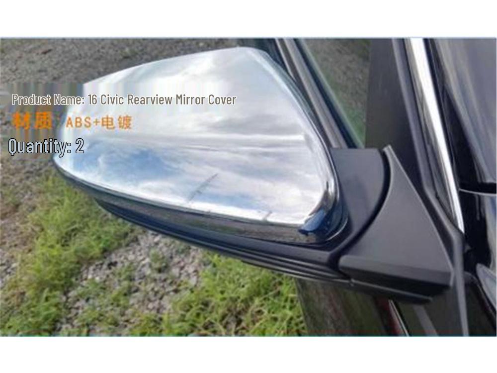 Otai Rearview Mirror Covers: Compatible with 10th Gen Civic (2016 Models), Modified Anti-Collision Frame