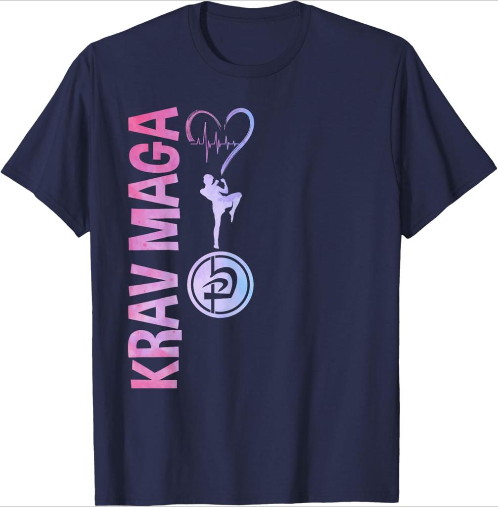 Krav Maga Apparel Israeli Self Defense System Krav Maga design 100 cotton Oneck short sleeve casual printed mens Tshirt