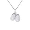 Children's Pendant - LÉA &; ARTHUR - Shoes - 925 Silver - Rhodium - Unisex