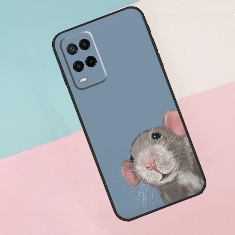 Чехол для телефона Oppo A18 A38 A78 A98 A96 A58 A17 A77 A80 A40 A60 A16 A76 A74 A94 A54 A15 A57S с изображением мыши и крысы