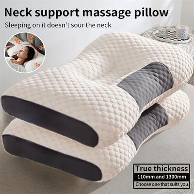 Подушка для поддержки шеи, массажная подушка, одинарная подушка, сотовая SPA3D, подушка с двойным трикотажем из хлопка, наполнитель для подушки, домашняя подушка для шеи