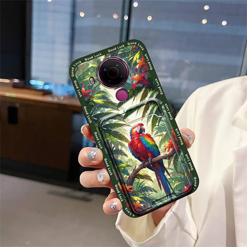 Милый водонепроницаемый чехол для телефона Nokia 5.4, противоударный, грязеотталкивающий, с карманом для карт, полное покрытие, прочный защитный, ударопрочный ТПУ
