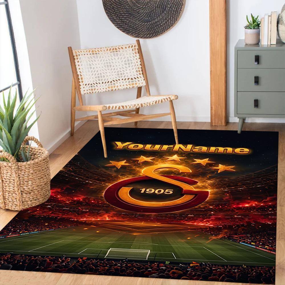 Galatasaray Personalized Name Area Rug Suitable For Entryway Balcony Study Room Dining Room Antislip Carpet Anime Office Decor