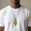 Vnox Музыкальная нота Подвеска Ожерелья для Мужчин, Длина 70 см Цепочка из Нержавеющей Стали с Подвеской из Сплава, Ювелирные Подарки для Любителей Музыки