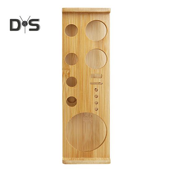 Держатель для набора барменских инструментов, держатель для набора шейкеров, большая вместимость, универсальная многоцелевая деревянная стойка для хранения барменских инструментов