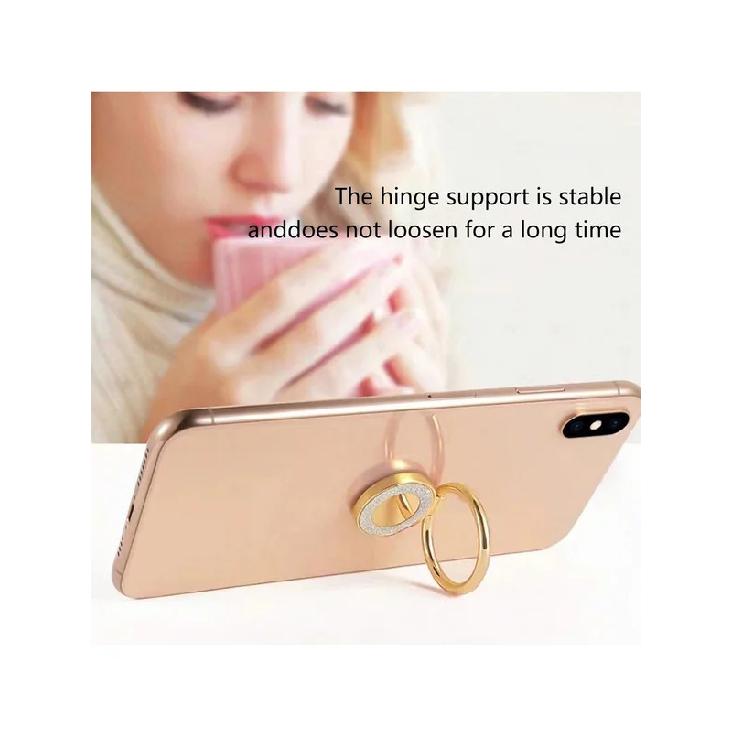 Круглый Складной Держатель-Кольцо для Телефона из Цинкового Сплава 360 ° 1 Вращающаяся Магнитная Ленивая Подставка