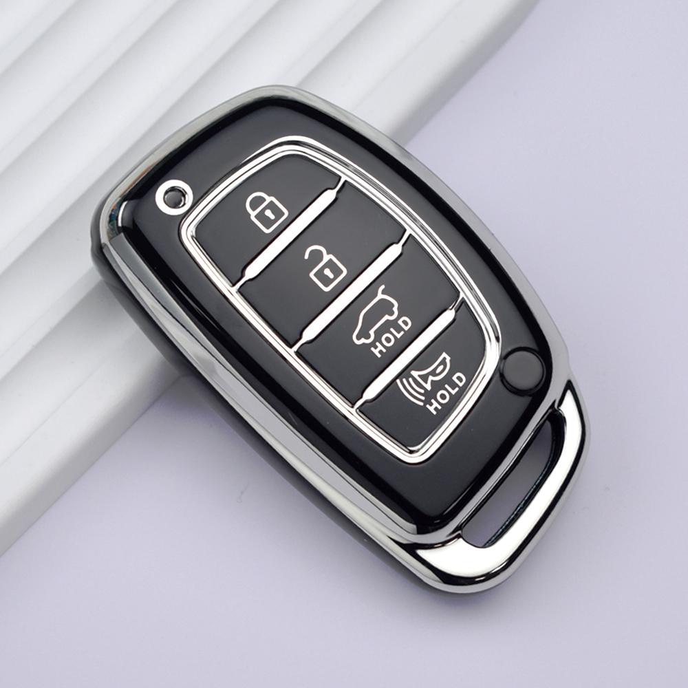 3 4 кнопки TPU чехол для автомобильного ключа для Hyundai ix35 i40 i20 i10 Tucson Elantra Creta Sonata Ioniq Accent Creata Smart Remote Брелки Чехол