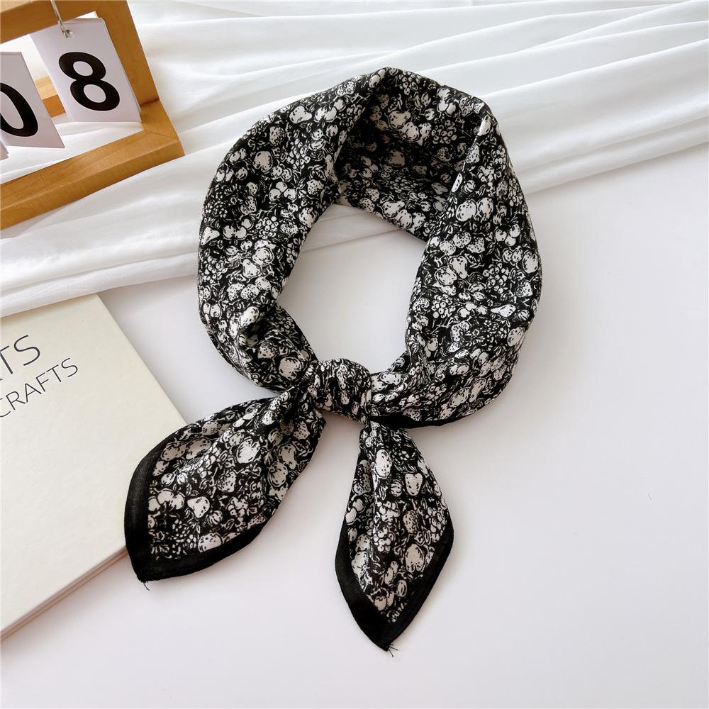 Маленький квадратный шарф из хлопка и льна, шелковый шарф, женский, весна и осень, новый стиль, художественный и универсальный, модный, темпераментный шарф-повязка на голову