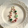 Key Pendant Sweet Acrylic Beaded Charm Purse Charm Holiday-Themed Bag Charm For Christmas Gatherings Mobile Phones Purse