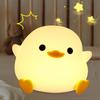 Ночной светильник DoDo Duck, милый светильник в виде утки, перезаряжаемый ночник с регулировкой яркости, силиконовый светодиодный ночник для детской комнаты с сенсорным управлением