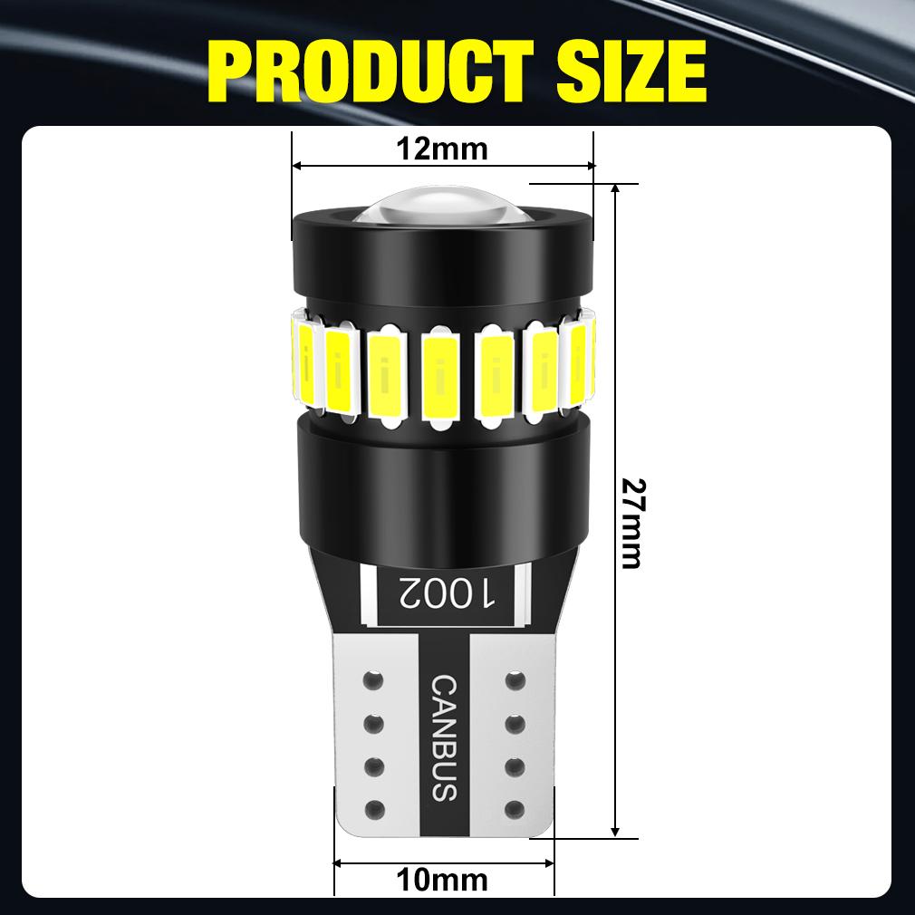 2 шт. T10 W5W светодиодный Canbus без ошибок 194 168 лампа 5W5 5W 12V 1000LM супер яркий салон автомобиля боковой фонарь лампа номерного знака авто