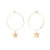 Hollow Geometry Earrings Heart Sweet Gold Love Earrings Women Gifts Jewelry Orecchini Brincos Pendientes Oorbellen