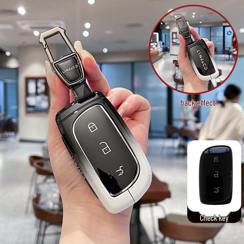 Металлический корпус чехла для ключей автомобиля Lynk & Co Z20 Z10 900 - Высококлассный полностью закрытый дизайн 2025
