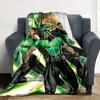 Green Lantern Corps Heroes Flannel Blanket Super Soft Warm Cozy Blanket For Sofa Bed Office Travel Allseason Home Decor Gift