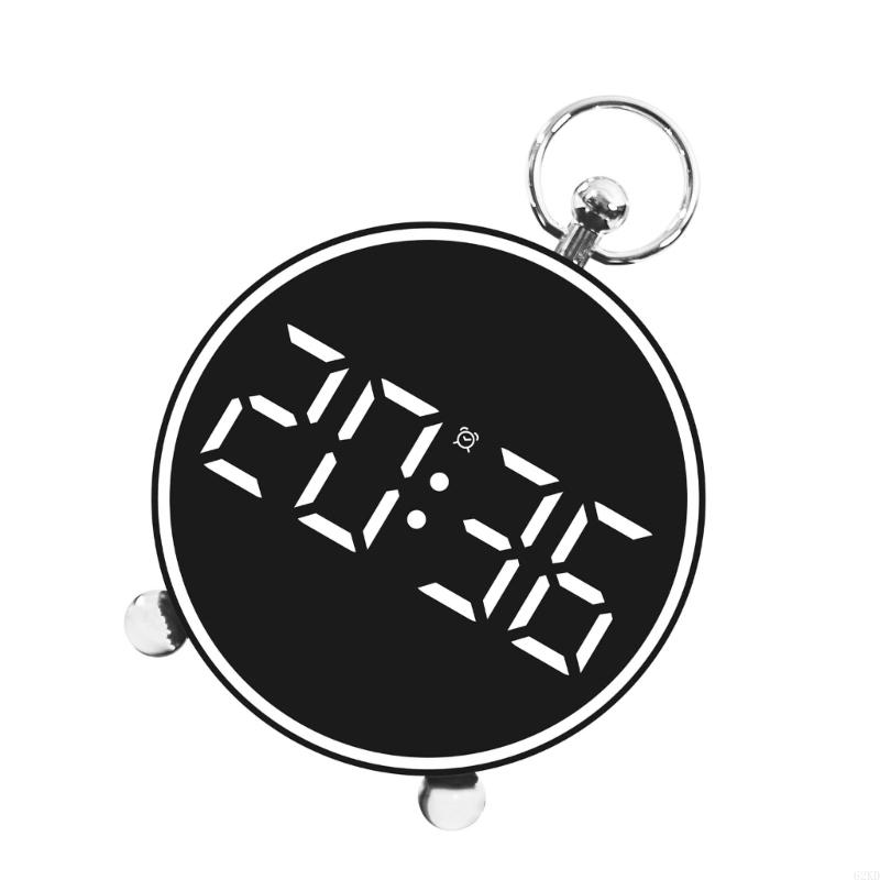 62KD 4,4-дюймовый светодиодный дисплей Настольные часы Современный цифровой будильник Цветной экран