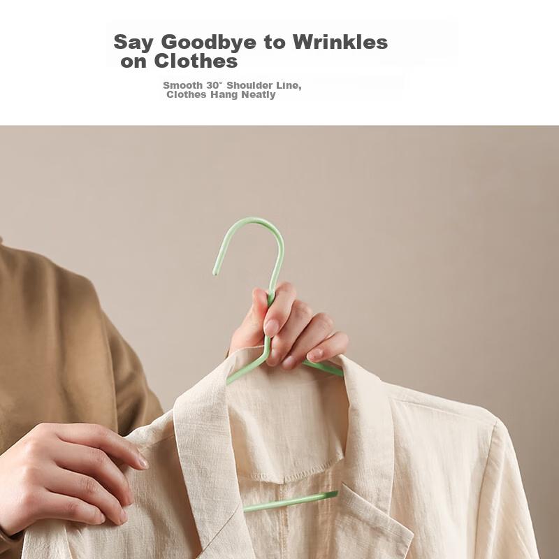 Plastic-Coated Hangers, Non-Slip Drying Rack, Thickened for Wet And Dry Use, Adult Clothes Hanger, 10 Pieces
