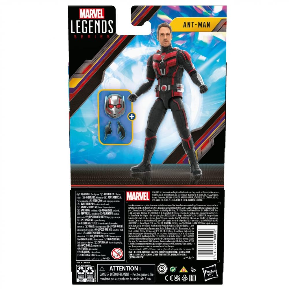 Hasbro MARVEL Marvel Legends Series Человек-муравей, Человек-муравей и Оса: Квантомания 6 дюймов (15 см) размер фигурки, подходит для детей от 4 лет и старше F6573 Genui