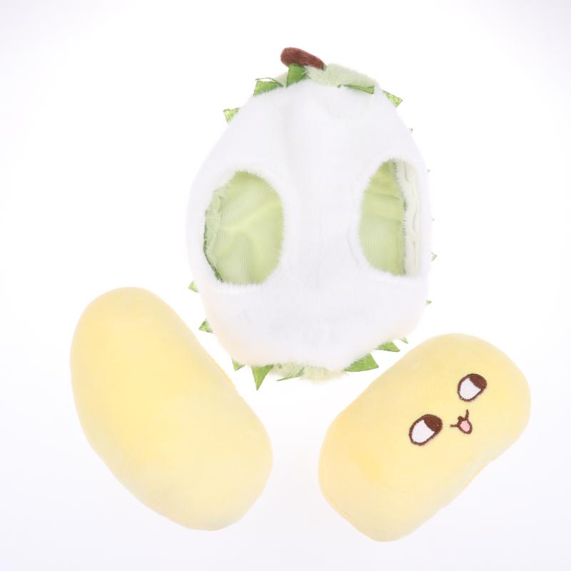 1 Piece Fun Tearable Peeling Durian Plush Pillow Fidget Toys Kids Creative Simulation Detachable Durian Plush Toy Boys Girl Gift
