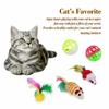 12/21PCS Playing Bulk Toy Pet Kitten Stick Mouse Collapsible Tunnel Feather Balls Cat Toys Set