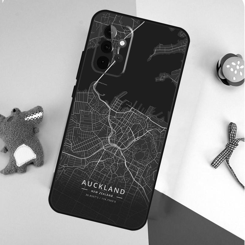 Ins Travel Country Sketch City Map For Samsung Galaxy A53 A33 A13 A54 A34 A14 A55 A35 A15 A05 A06 A16 A22 A32 A52 Phone Case