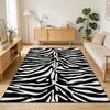 Animal Print Carpet Zebra Pattern Classical Living Room Decoration Non-Slip Floor Mat Bedroom izable Rug Easy Cleaning