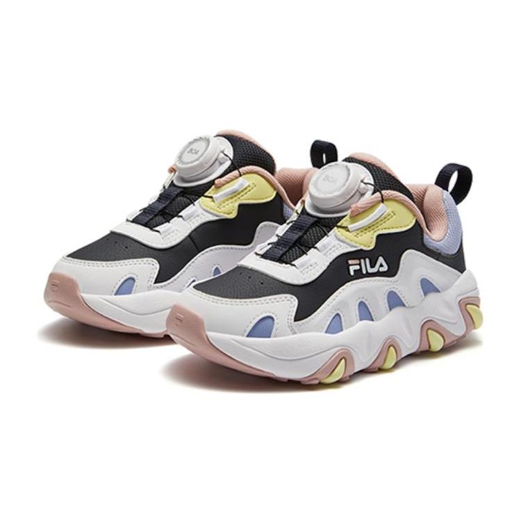 (GS) FILA Tgr2 'White Black Yellow' Kids' K14G342502FNB