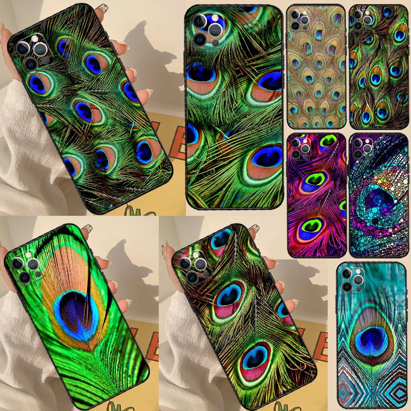 Peacock Feathers Phone Case For Samsung Galaxy S25 S26 Ultra S20 S21 S22 S23 S24 Plus S10 S25 FE Back Cover