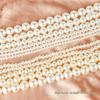 Бежевые бусины из имитации жемчуга с высоким блеском для изготовления ювелирных изделий и аксессуаров своими руками