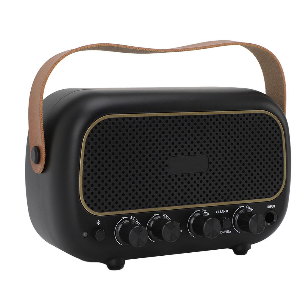Mini Guitar Amp Dual Speaker Bluetooth Portable Electric Guitar Amplifier with Handle Headphone