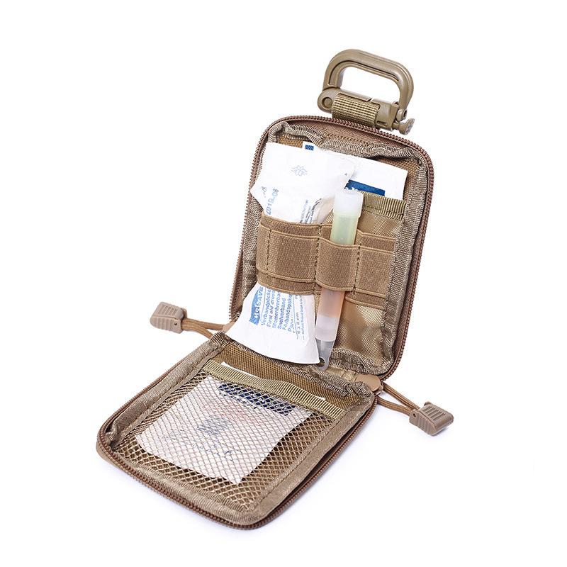 Tactical EDC Tool Pouch Small Utility Bag Multi Pocket Organizer for Outdoor Hiking Camping Fishing Cycling
