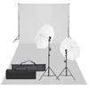 VidaXL Photo Studio Kit, with Lighting and Backdrop