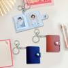 2 Inch Keychain Mini Album with Keychain Backpack Keyring Portable Photo Card Holder