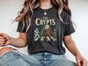Смешная ретро-винтажная графическая футболка The Crypts с изображением Бигфута, инопланетянина и НЛО