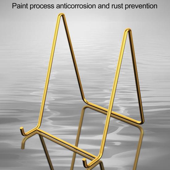 Металлическая стойка для хранения фоторамка держатель дисплея высокая устойчивость треугольный дизайн