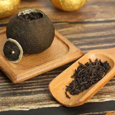 Премиальный чай пуэр с мандариновой цедрой Синьхуэй, рассыпной, Тяньма Мэй Цзян Гунтин