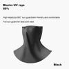 Riding Face Mask Sun Guard Neck Gaiter UPF50+ Lightweight Breathable for Men Women Summer Black