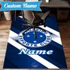 Custom Name Cruzeiro FC Pride Rug Game Carpet, Floor Mat for Bedroom Living Room Entryway Rug, Home Decor Idea Gift for Christmas birthday