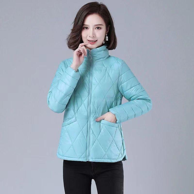 Пуховик из хлопка Женская легкая короткая модная повседневная зимняя куртка свободная толстая