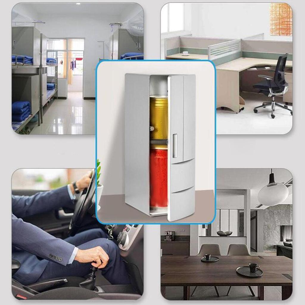 Универсальный автомобильный холодильник USB мини-холодильник портативные охладители и подогреватели для путешествий общежития вождения еды напитков