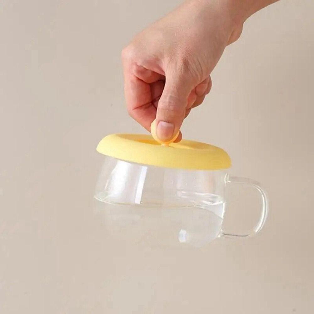 Non-toxic Silicone Cup Cover Anti-dust Coffee Mug Sealed Cap Water Cup Lid  Coffee Cup