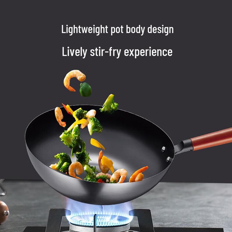 Supor Real Rust-proof Lightweight Cast Iron Wok