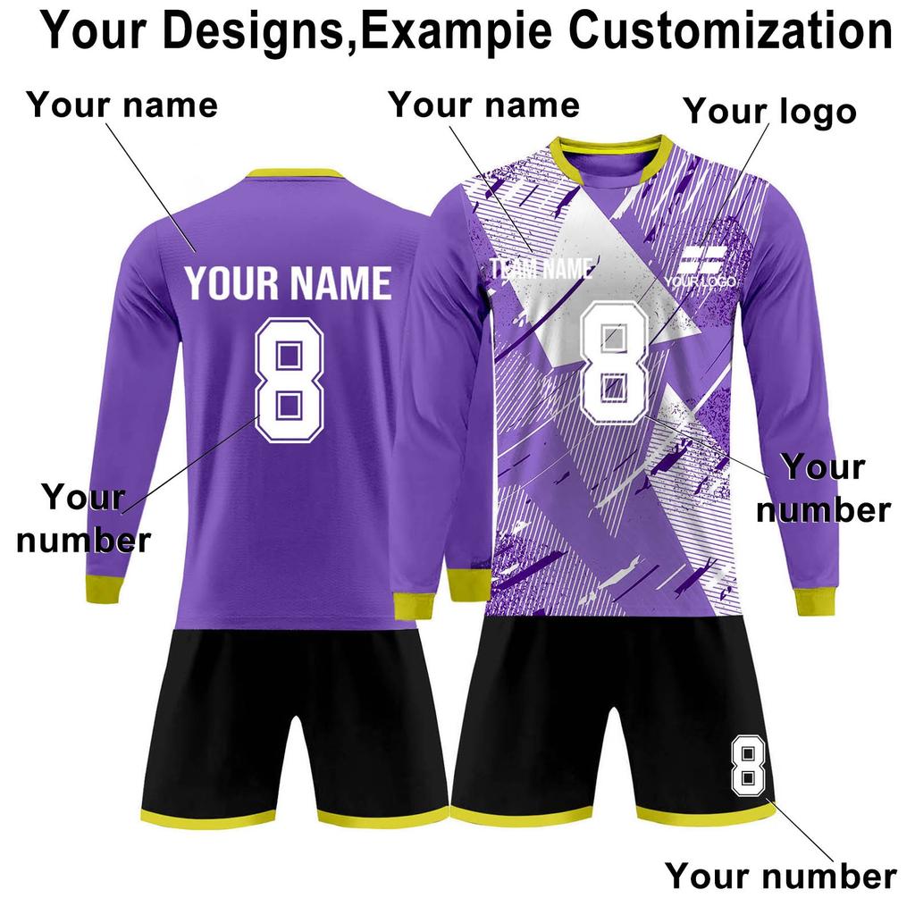 Personalised Shirts Kit Mens Girls With Name Number Custom Football Jerseys For Boys Training Suit