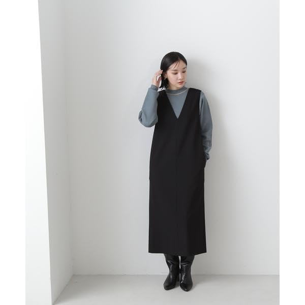 [Natural Beauty Basic] Back Strap V-Neck Jumper Skirt