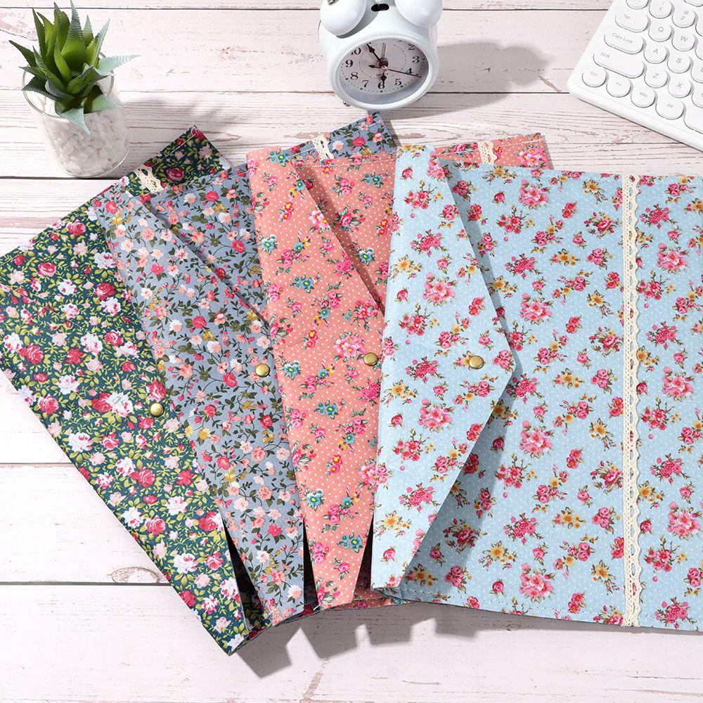 Portable Organizer Elegant Canvas Felt File Briefcase Floral Document Bag Paper Holder File Folder