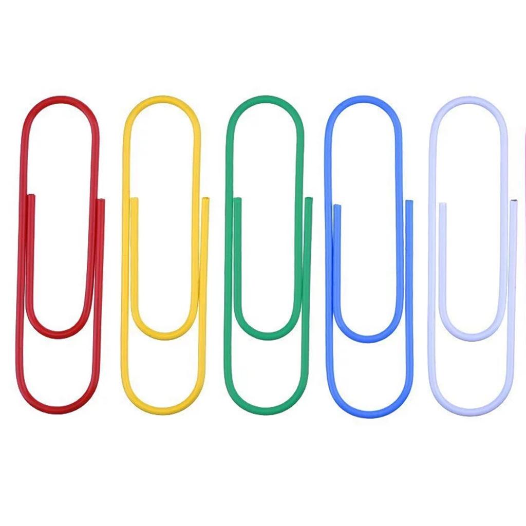 200pcs Paper Clips Notebook Filing Bookmark Rustproof Paperclips Document Organizing For Office School Supplies