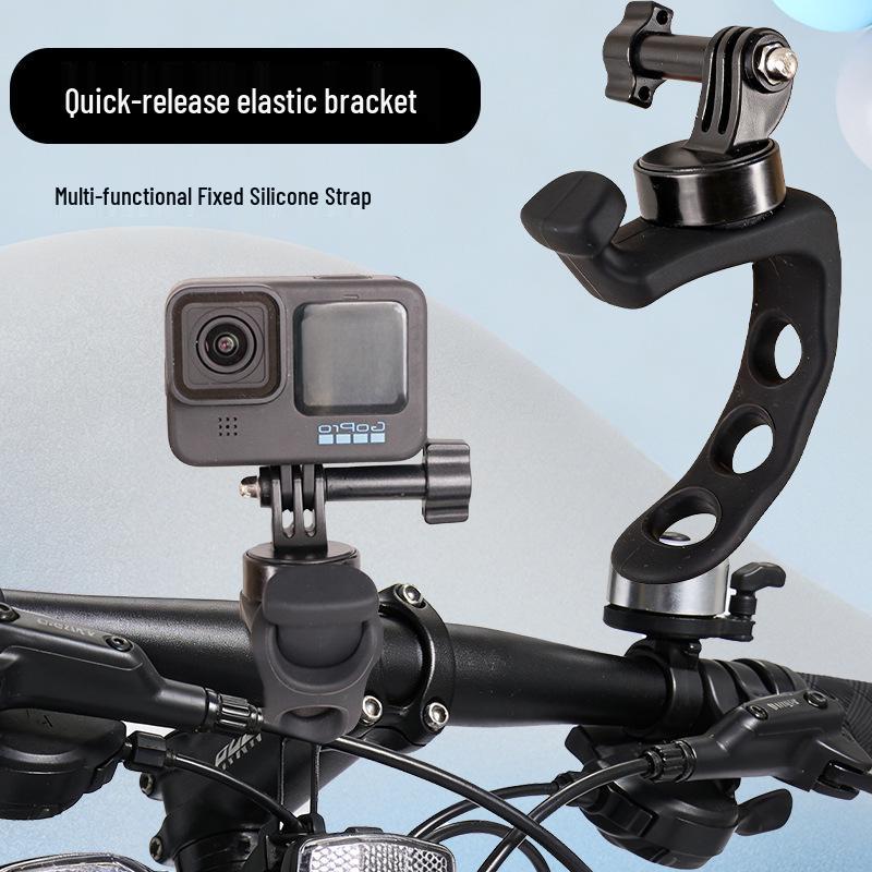 Силиконовое Эластичное Крепление для Камеры DJI Osmo Action - Вращающееся Крепление на Руль для Велосипеда и Прямых Трансляций.