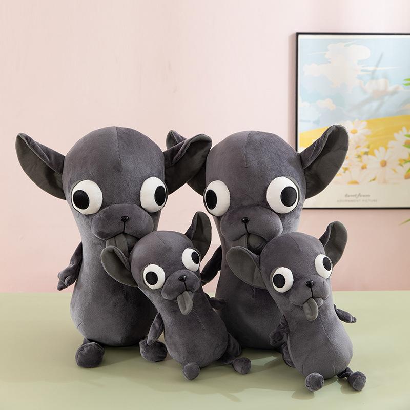 Новая трансграничная плюшевая игрушка чихуахуа, кукла, подушка-игрушка, уродливая милая кукла, подарок на день рождения