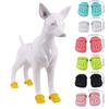 1 Pair Beach Pet Dog Shoes Candy Color Waterproof Booties Rubber Shoes Rain Shoes Slippers