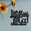 Bible Verse Sign Metal Wall Art Decor, Be Still and Know That I Am God Metal Wall Sign Christian Words Suitable for Living Room